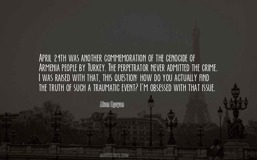 Quotes About Commemoration #1583495