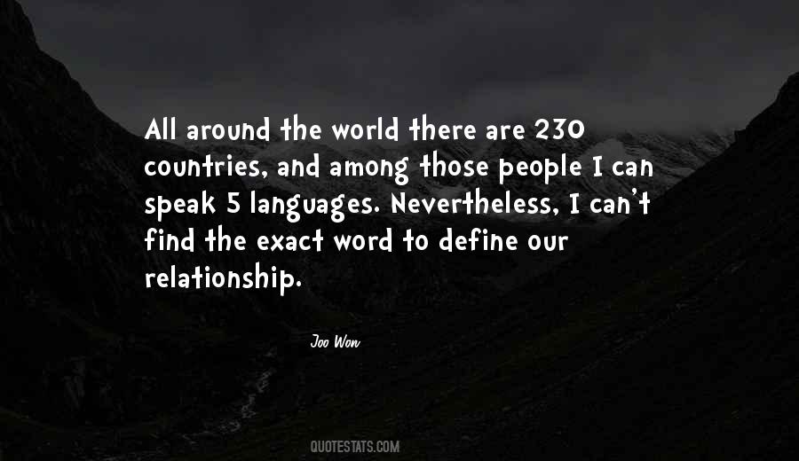 Quotes About World Languages #1073702