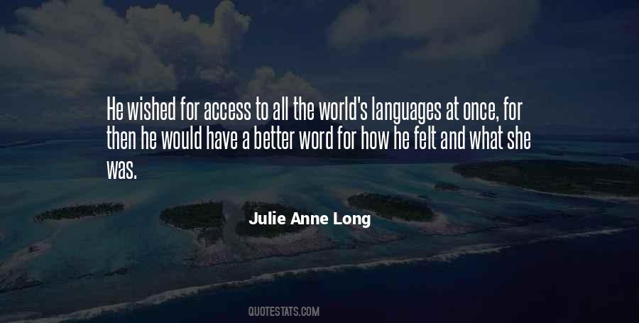 Quotes About World Languages #1610654