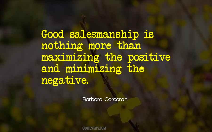 Quotes About Good Salesmanship #1129552