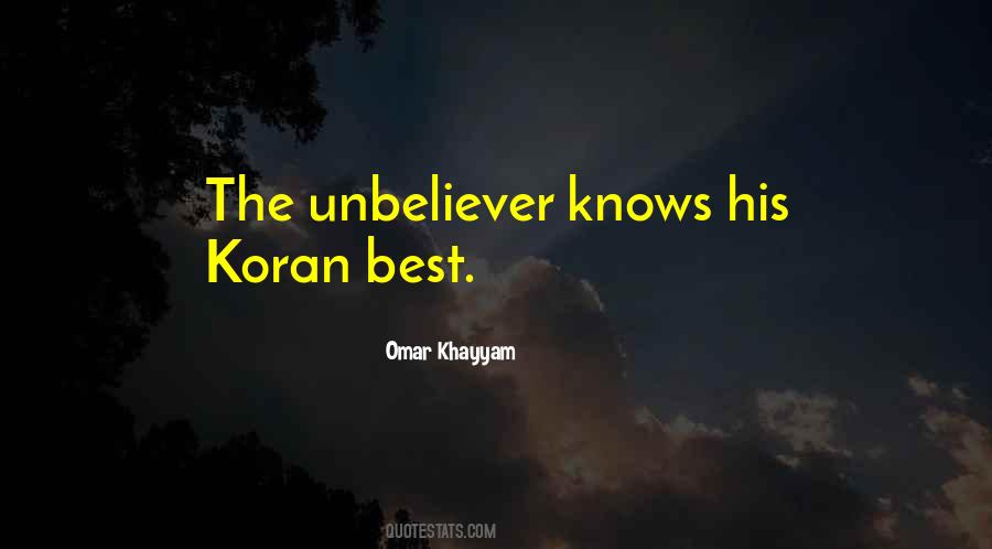 Quotes About Unbeliever #1015841