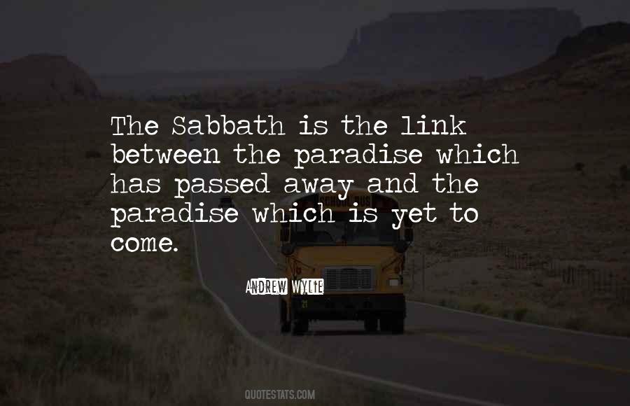 Sabbath's Quotes #347748