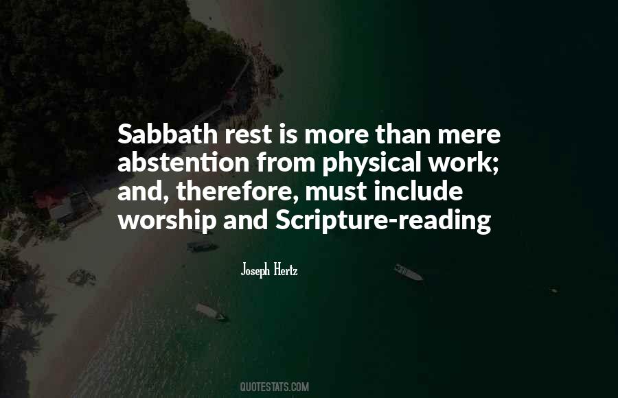 Sabbath's Quotes #384198
