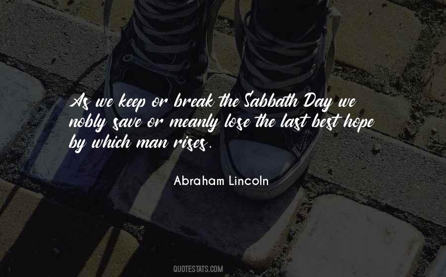 Sabbath's Quotes #649404