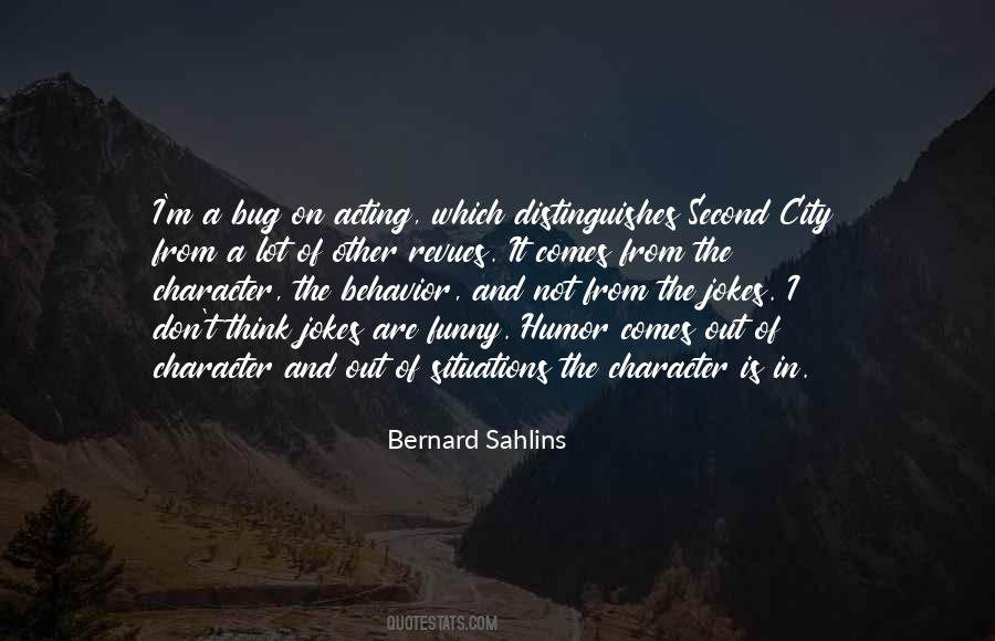 Sahlins Quotes #414690