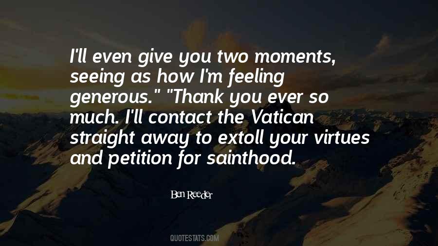 Sainthood's Quotes #970772