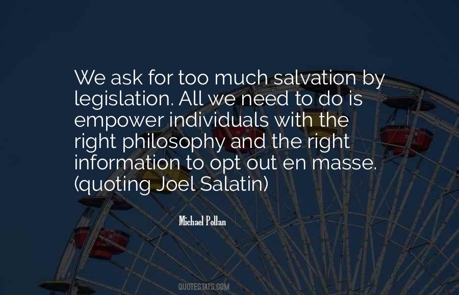 Salatin Quotes #1589101