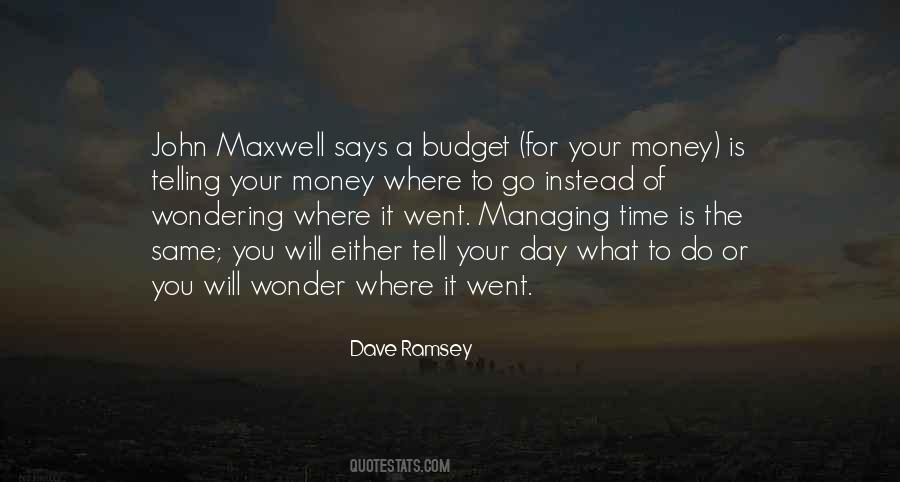 Quotes About Managing Money #1425926