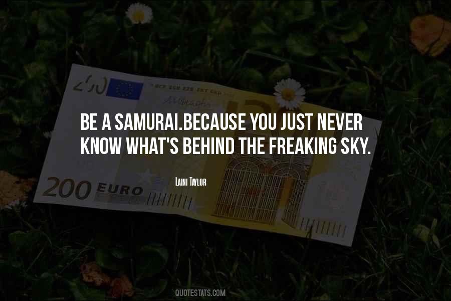 Samurai's Quotes #890521