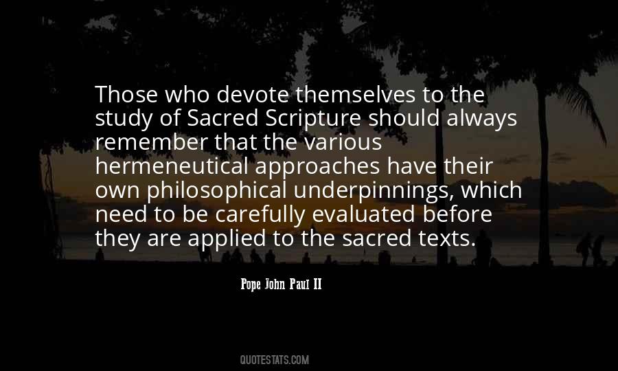 Quotes About Sacred Texts #149139