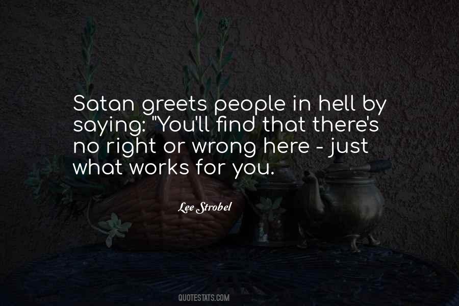 Satan'll Quotes #1614379