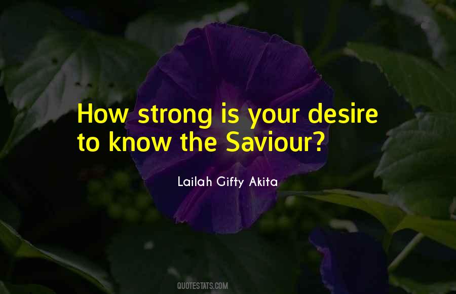 Saviour's Quotes #114738