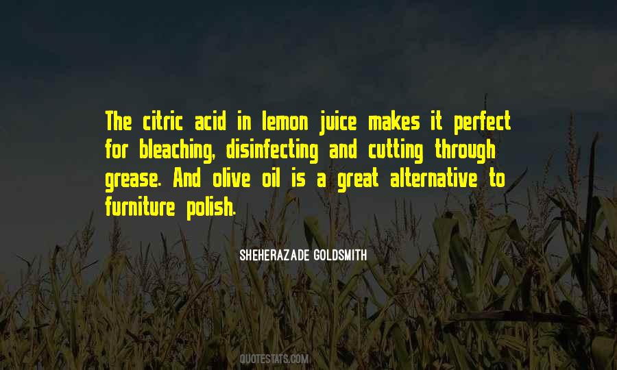 Quotes About Lemon Juice #50819