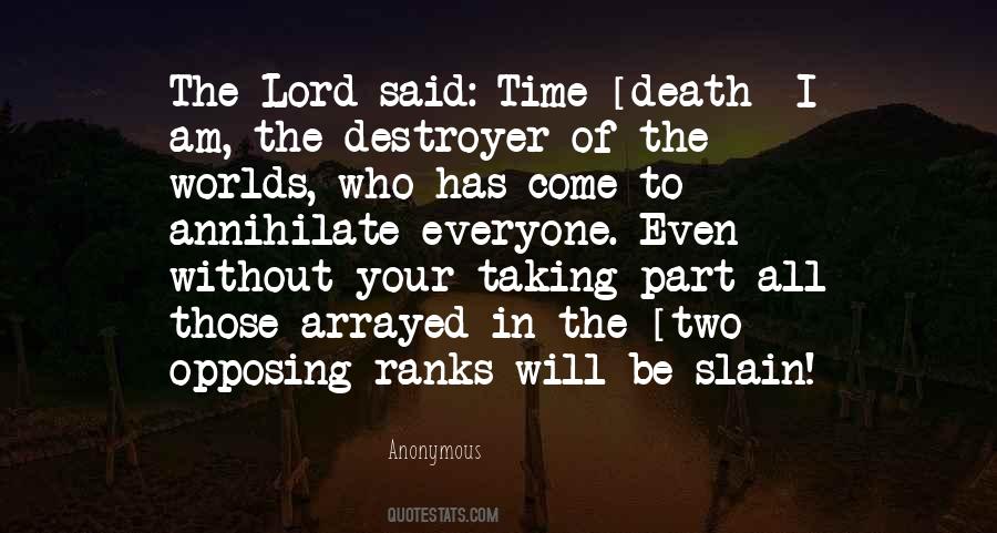 Quotes About Slain #1112035