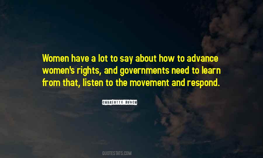 Quotes About Women's Rights #169879
