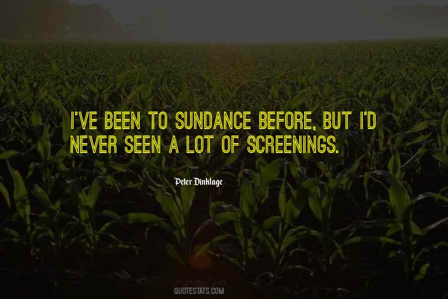 Screenings Quotes #446551