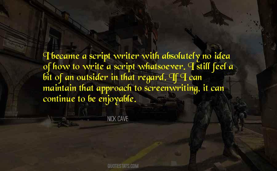 Screenwriting's Quotes #754971