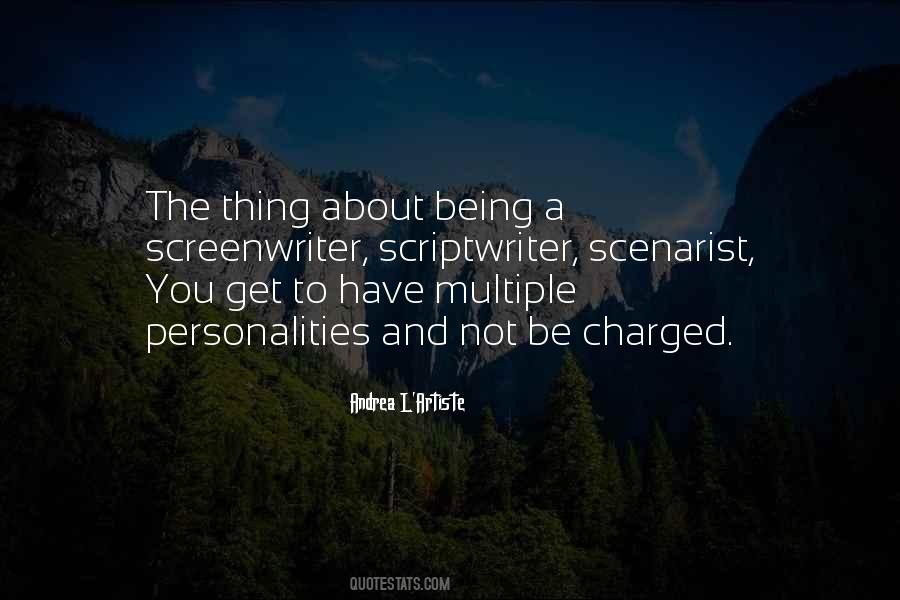 Scriptwriter Quotes #1324268 Scriptwriter Quotes #1324268