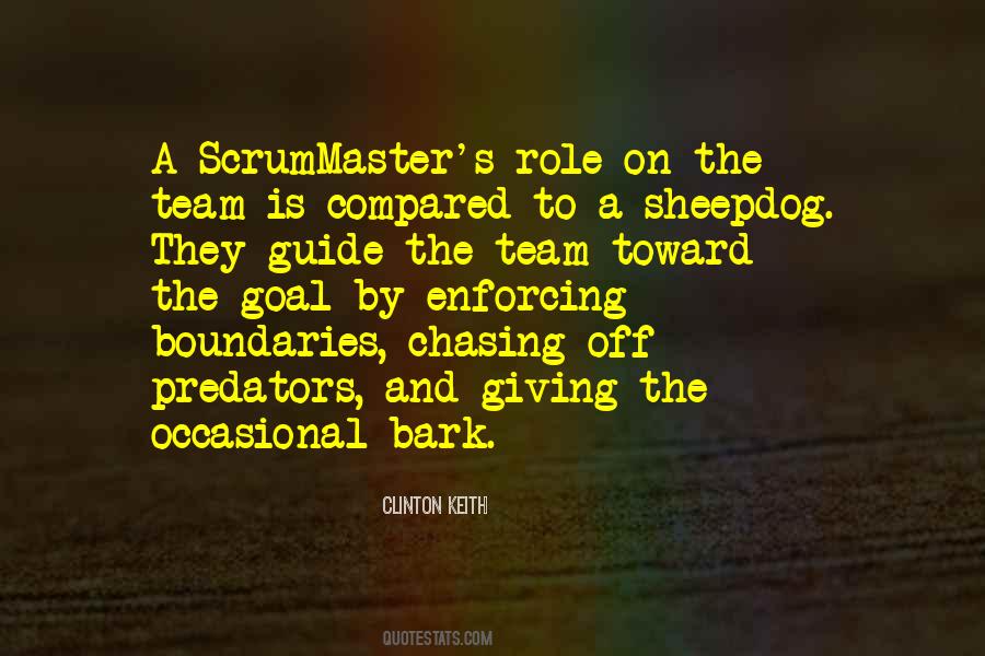 Scrummaster's Quotes #724117