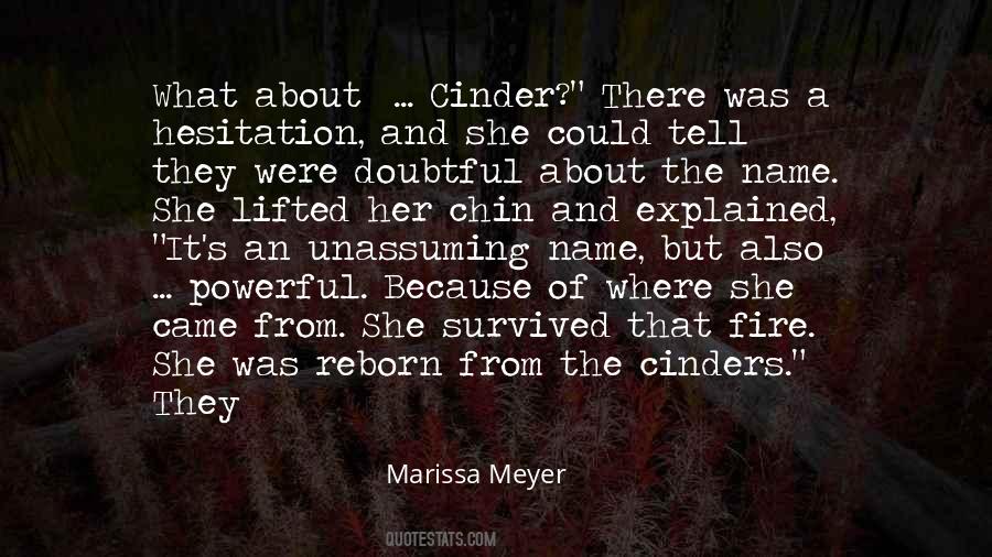 Quotes About Cinder #280599