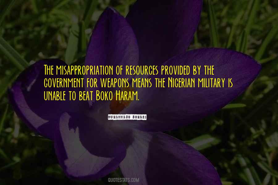 Quotes About Misappropriation #1672039