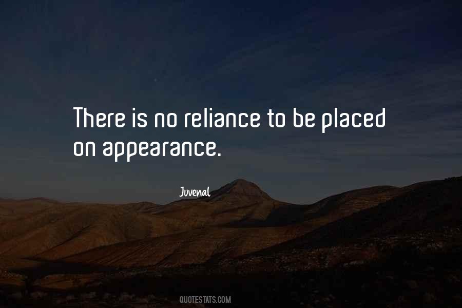 Quotes About Reliance #1042542