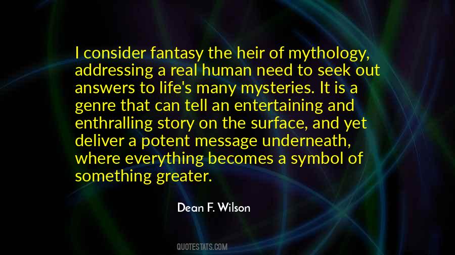 Quotes About The Fantasy Genre #1774229