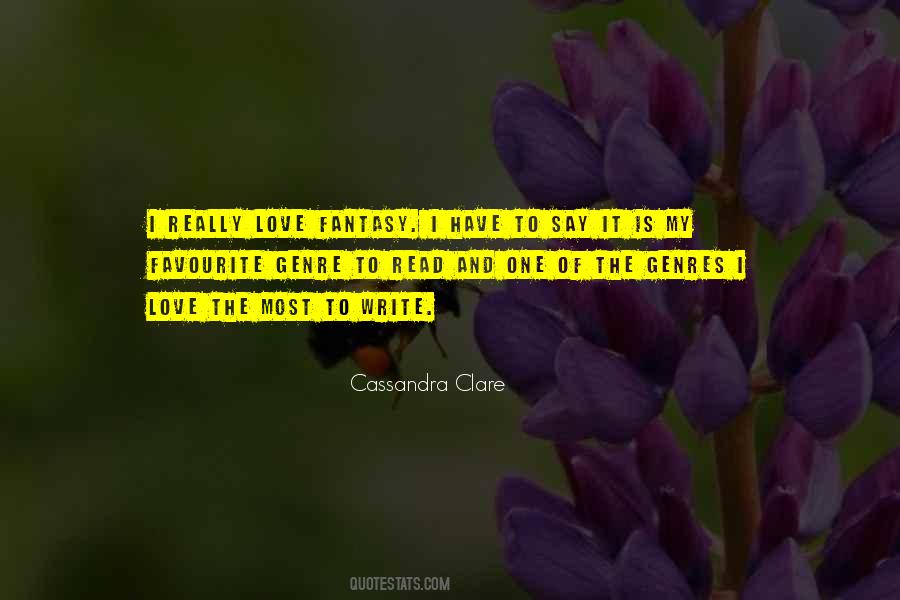 Quotes About The Fantasy Genre #266463
