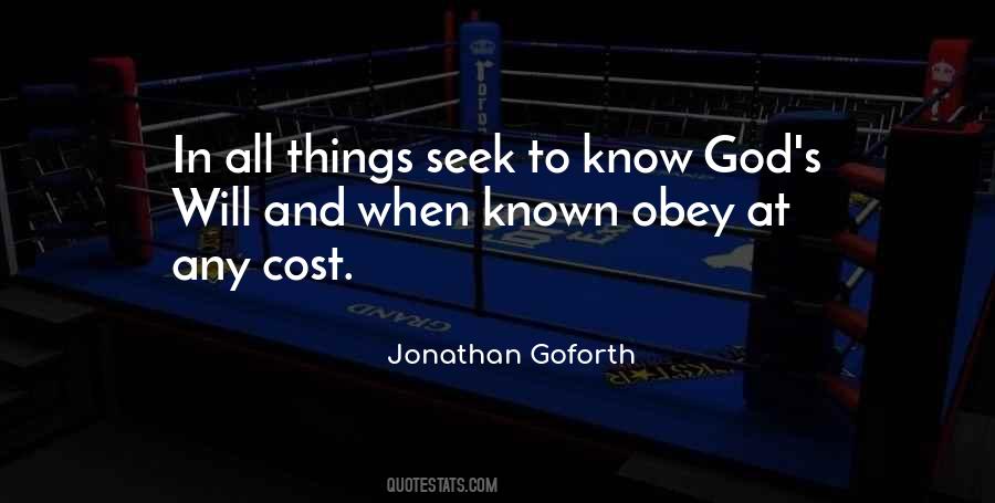 Quotes About Knowing God's Will #1161823