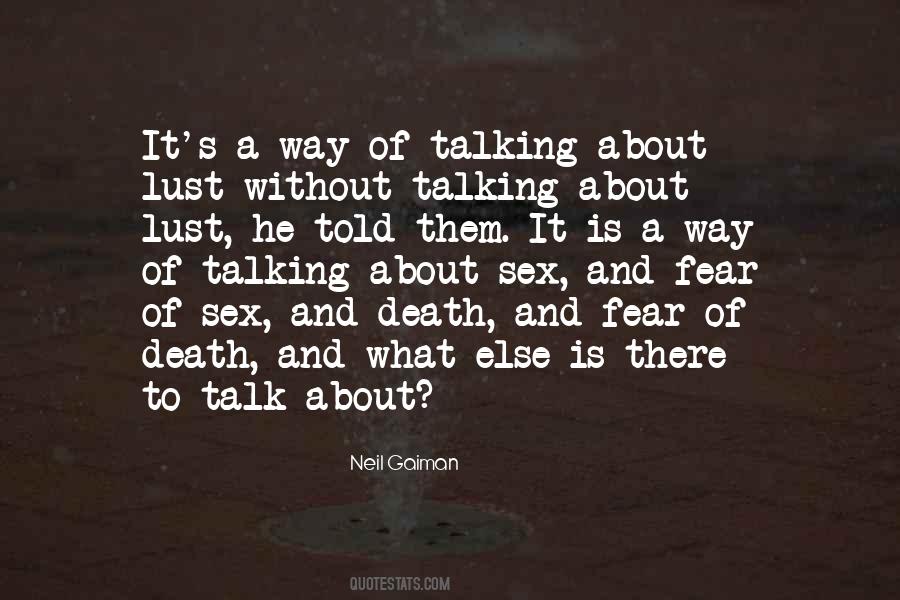 Sex Death Quotes #602528