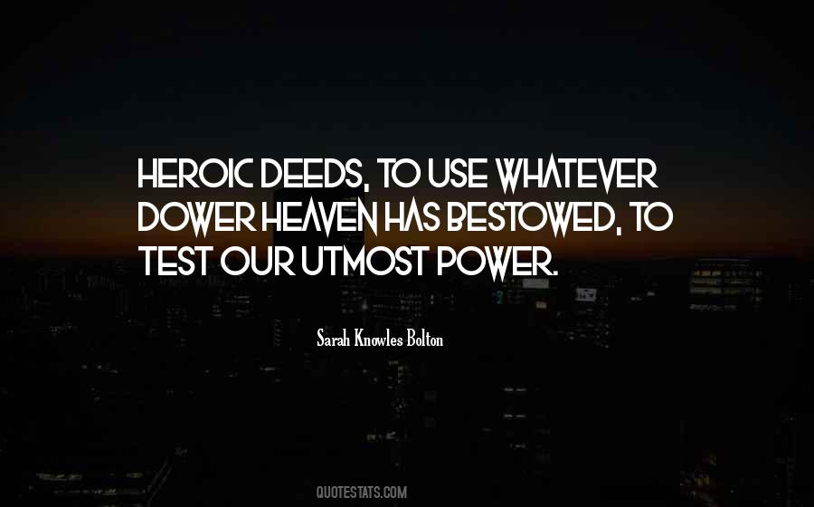 Quotes About Deeds #1864847