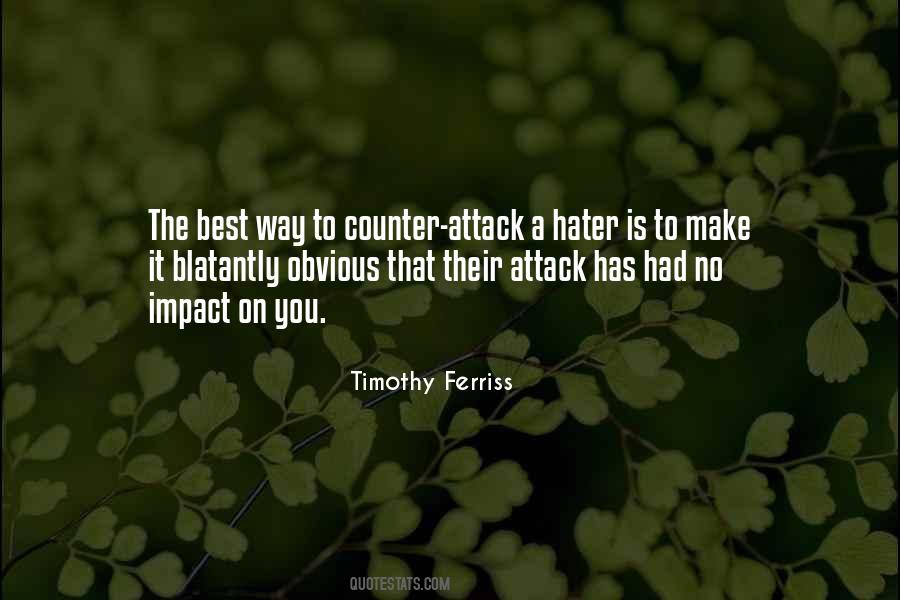 Quotes About Counter Attack #1401270