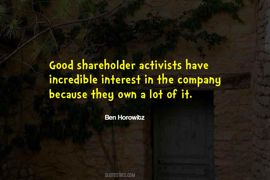 Shareholder Quotes #238330