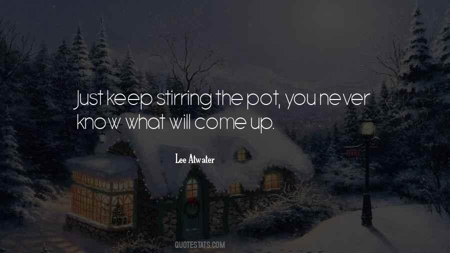 Quotes About Stirring The Pot #932986
