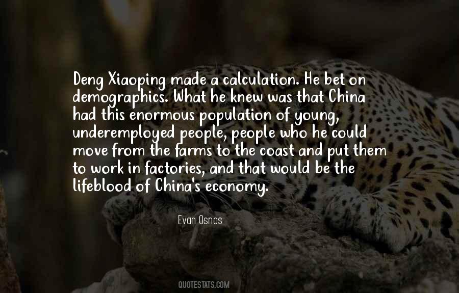 Quotes About China's Population #87709