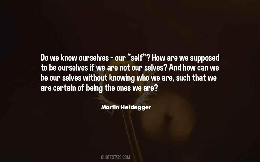 Quotes About Knowing Ourselves #1207828