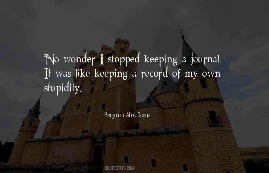 Quotes About Record Keeping #869620