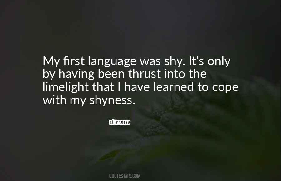 Shy'll Quotes #86897