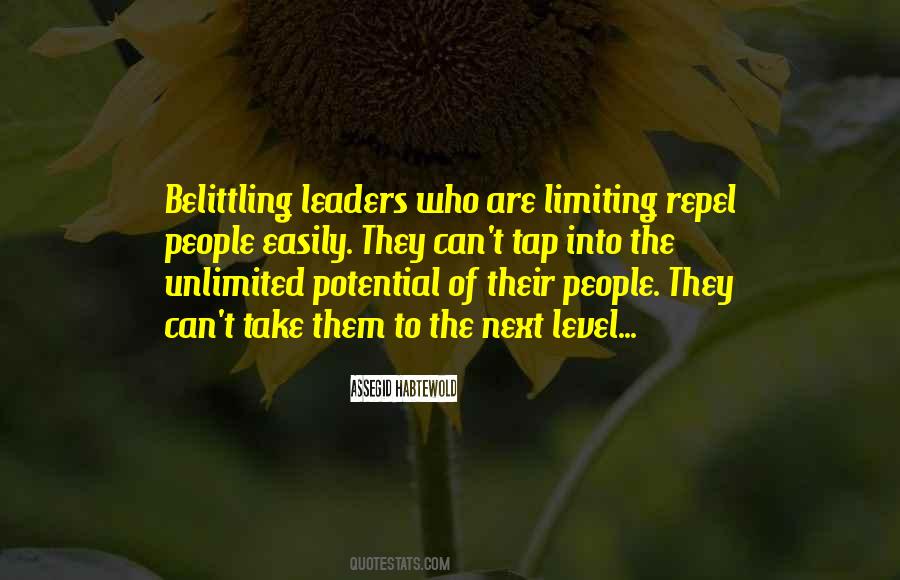 Quotes About Belittling #205837
