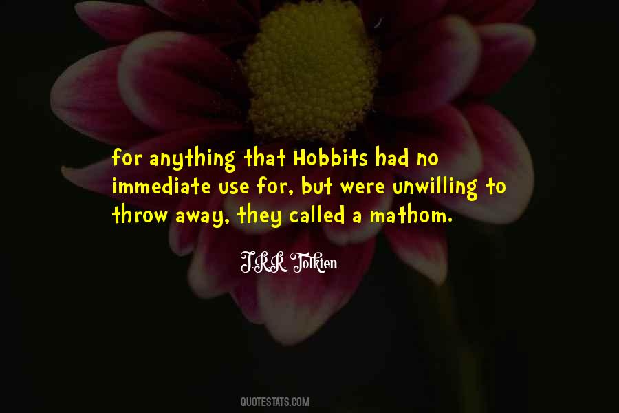 Quotes About Hobbits #1627800
