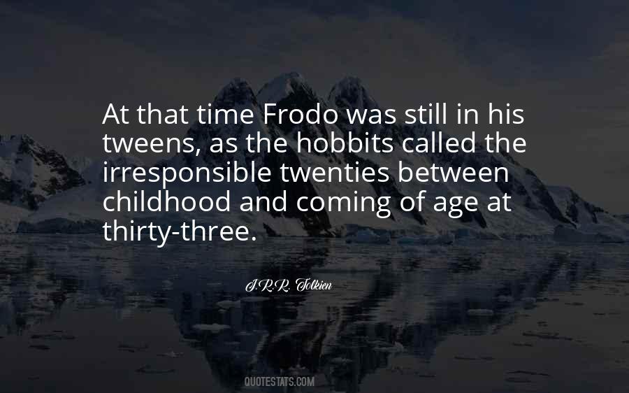 Quotes About Hobbits #273295