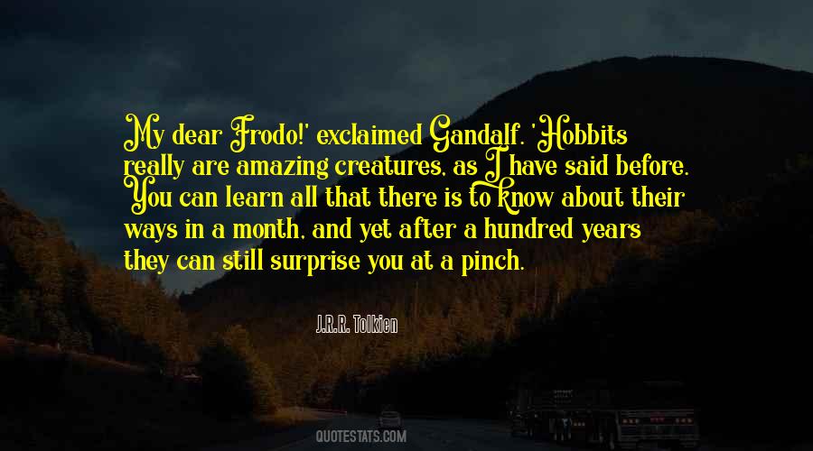Quotes About Hobbits #655864