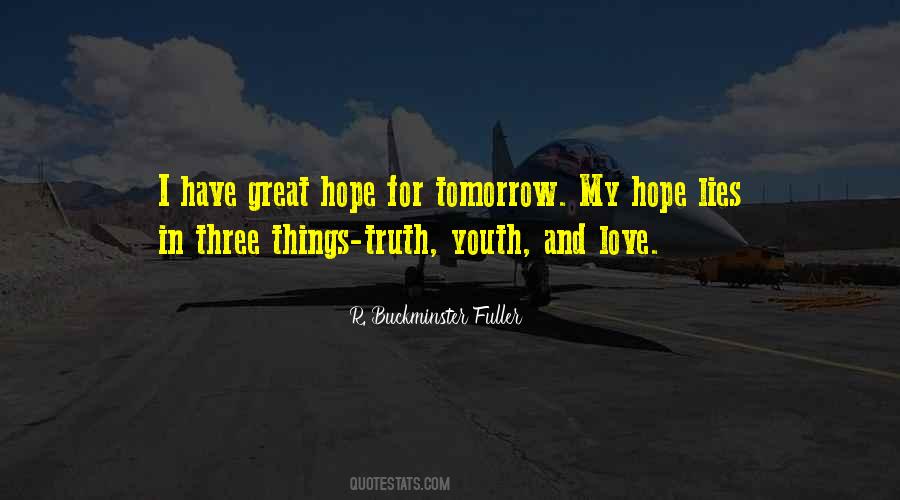 Quotes About Hope For Tomorrow #1415283