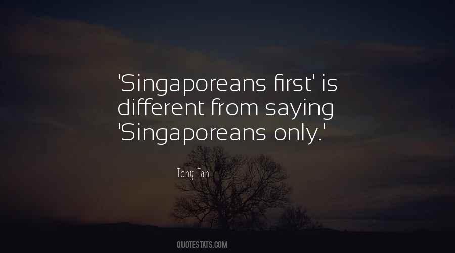 Singaporeans Quotes #1853141