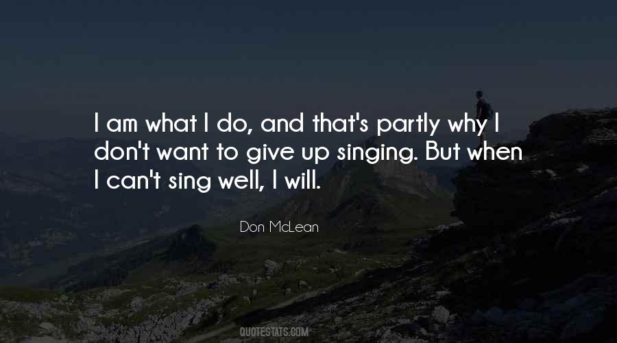 Singing's Quotes #158541