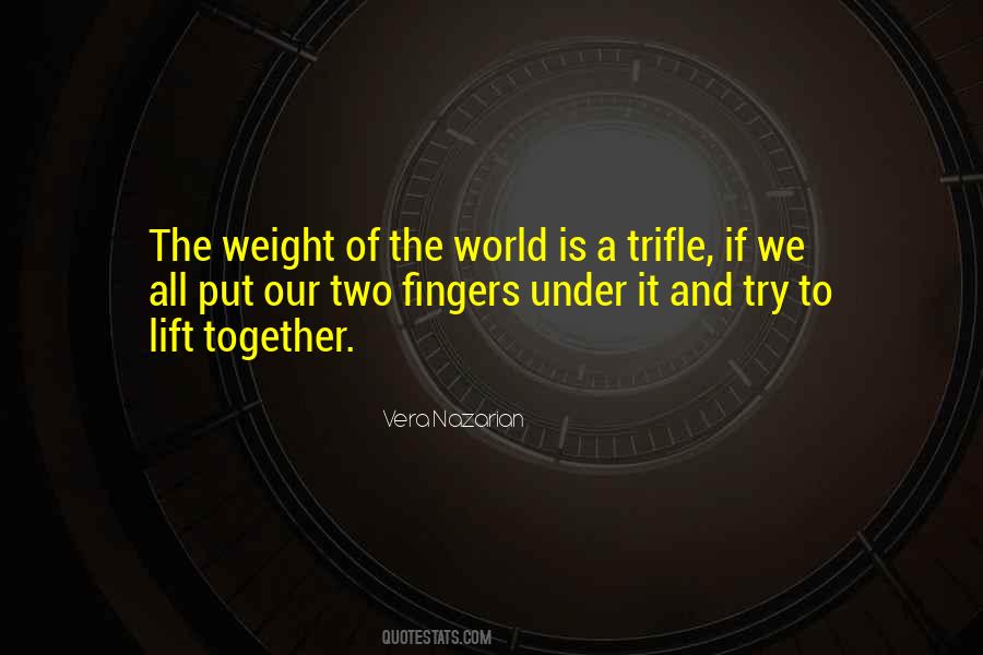 Quotes About Weight Of The World #1733910