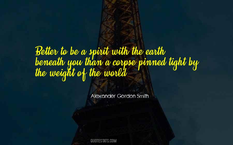 Quotes About Weight Of The World #414492