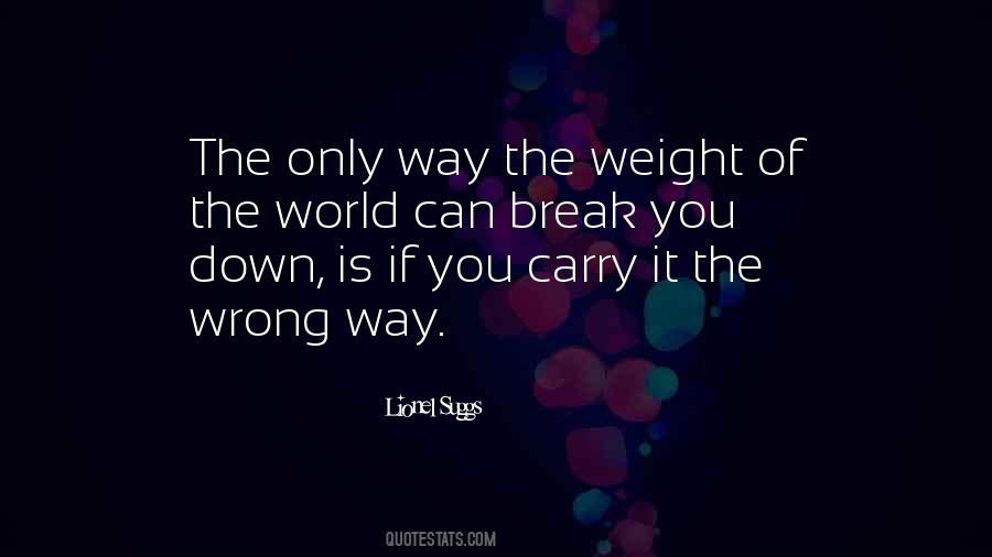 Quotes About Weight Of The World #533805