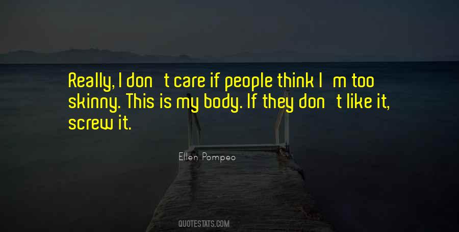 Quotes About Skinny People #209003