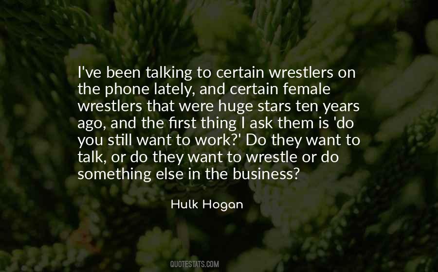 Quotes About Female Wrestlers #535204